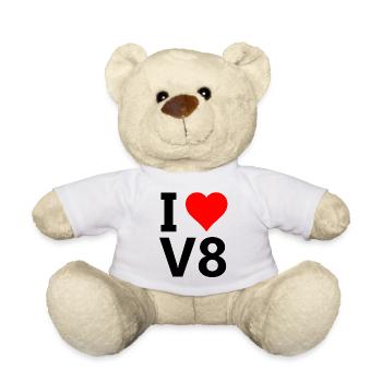 V8 américain - Nounours - blanc - Devant