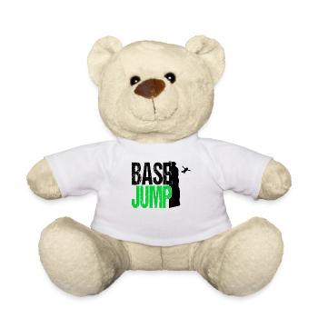 Base jumping shirt parachute sport extrême - Nounours - blanc - Devant