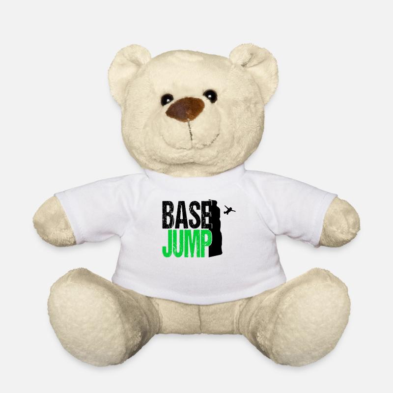 Base Jumping Shirt Fallschirm Extrem Sport - Teddy - Weiß