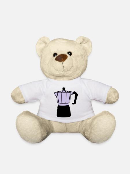 Cafetière - Nounours - blanc