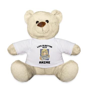 Cadeau de vie anime manga - Nounours - blanc - Devant