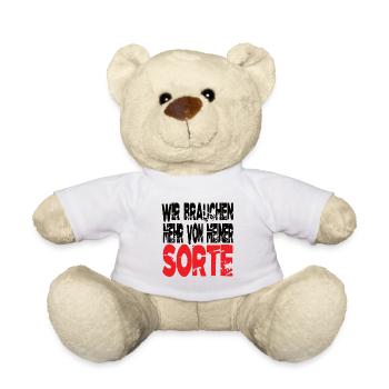 Lustige Sprüche - Teddy - Weiß - Vorne