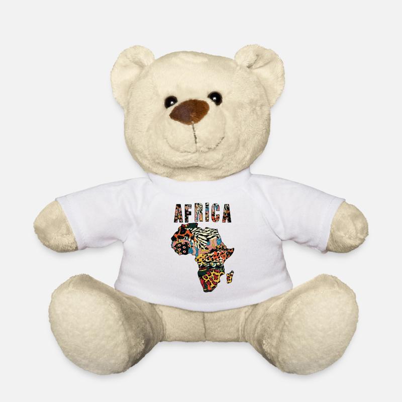 Africa - Teddy Bear - white