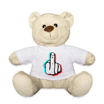 Baiser le doigt - Nounours - blanc - Devant