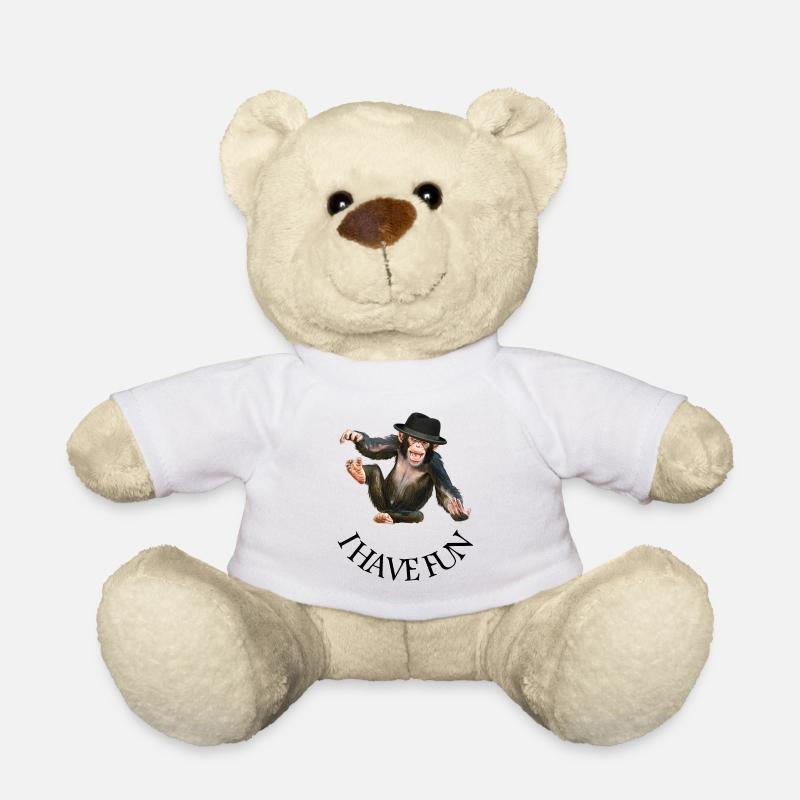 Monkey monkey monkey face - Teddy Bear - white