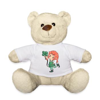 Kobold St Patricks Day Frau Irland - Teddy - Weiß - Vorne