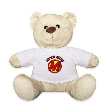 Super Mom Mother's day Superhero - Teddy - Weiß - Vorne