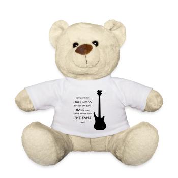 Cadeau de passe-temps pour instrument de basse - Nounours - blanc - Devant
