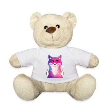 Fox - Teddy Bear - white - Front