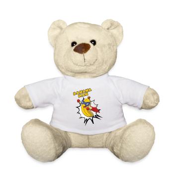 Banana Man - Superhero - Teddy Bear - white - Front