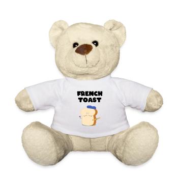French Toast France poor knight french bread - Teddy Bear - white - Front