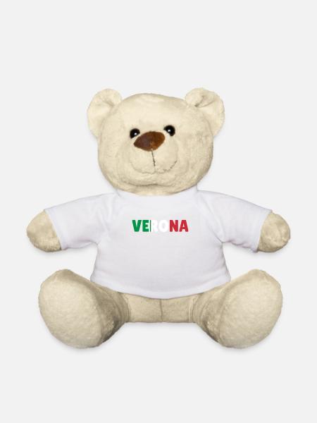 Verona Italien Flagge Urlaub Geschenk - Teddy - Weiß