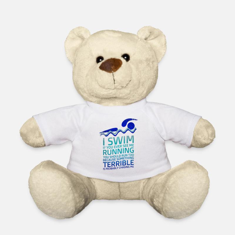 Schwimmen, Schwimmer, Sport - Teddy - Weiß