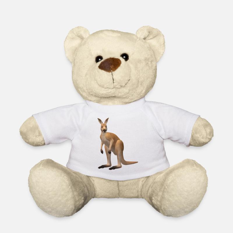3D kangaroo - Teddy Bear - white