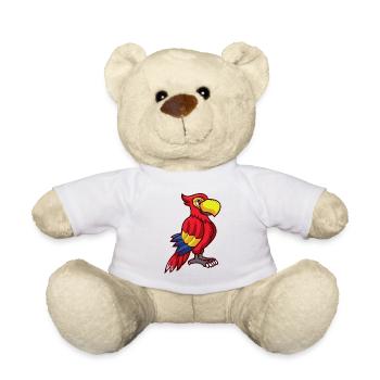 Papagei - Teddy - Weiß - Vorne