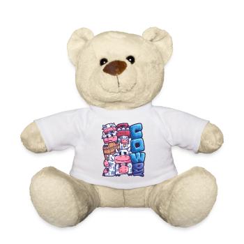Cowday Cow Beef Dairy Farmer Farmer - Teddy Bear - white - Front
