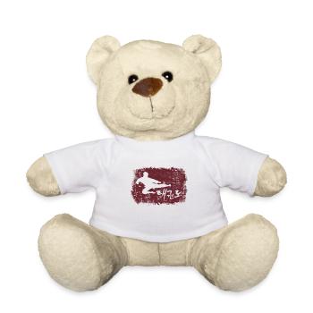 Taekwondo Tae Kwon Do auf Koreanisch - Teddy - Weiß - Vorne