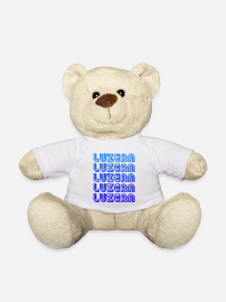 Luzern Gradient Schriftzug - Teddy - Weiß