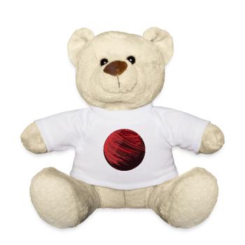 Cercle Cercle Rouge Formes Symobl Planet - Nounours - blanc - Devant