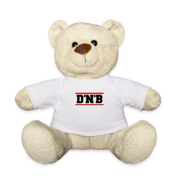 Drum and Bass DNB Music Redline - Teddy Bear - white - Front