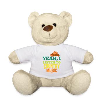 Countrymusik Western America Linedance - Nounours - blanc - Devant