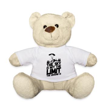 Parachute skydiving ground - Teddy Bear - white - Front