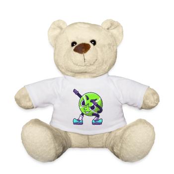 Tamponner le cadeau de tennis sport pour enfants - Nounours - blanc - Devant