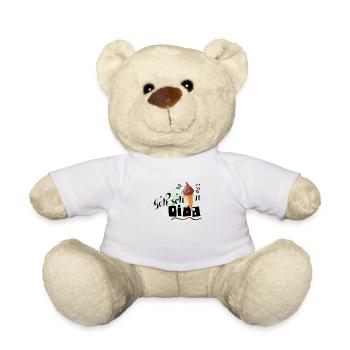 Geh scheissn Oida Spruch mit Eis Eiscreme. Cool - Teddy - Weiß - Vorne