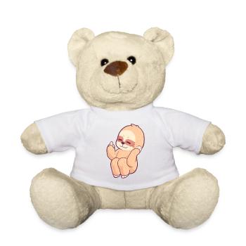 Fuck You Sloth Tier Faultier lustig - Teddy - Weiß - Vorne