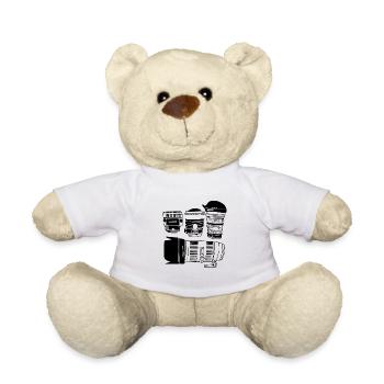 Camera lens - Teddy Bear - white - Front