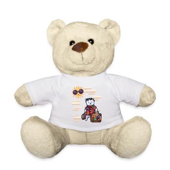 Valise de vacances chat paradis - Nounours - blanc - Devant