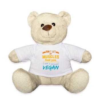 Vegan Vegan Veganism Veggie Gift - Nounours - blanc - Devant