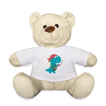 Dino Pirate Pirate Costume Halloween Carnival Boys - Teddy Bear - white - Front