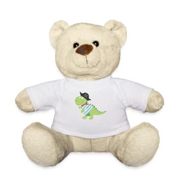 Dino Pirate Pirate Costume Halloween Carnival Boys - Teddy Bear - white - Front