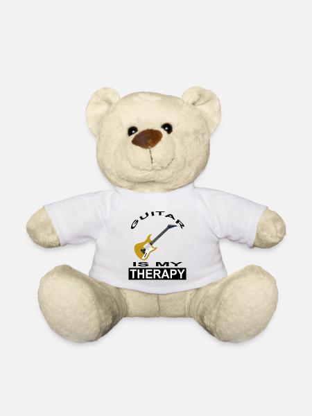 Gitarre spielen Gitarre Spieler Musikinstrument - Teddy - Weiß