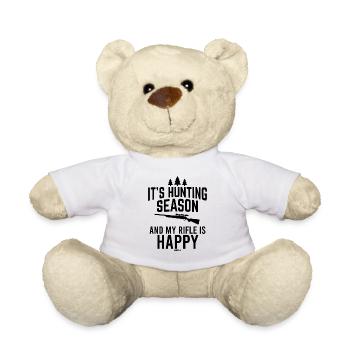 jagen Jäger Geschenk - Teddy - Weiß - Vorne