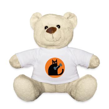 Cat gym cat pumps weight training dumbbell - Teddy Bear - white - Front