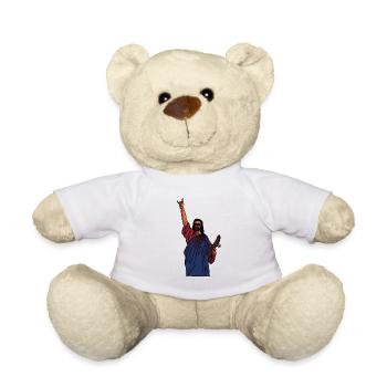 Jesus skates – Holy style on the board - Teddy Bear - white - Front