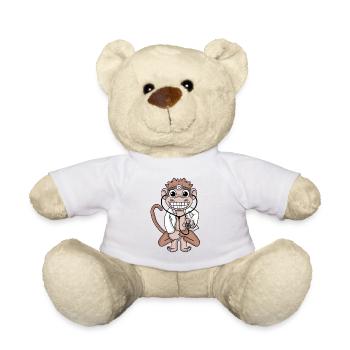 Tierarzt Affe Arzt Doktor Krankenhaus - Teddy - Weiß - Vorne