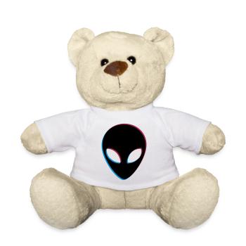 Alien 3D Effekt - Teddy - Weiß - Vorne