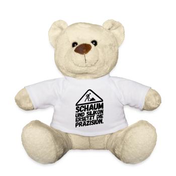 Bauarbeiter Baustelle Schaum Silikon - Teddy - Weiß - Vorne