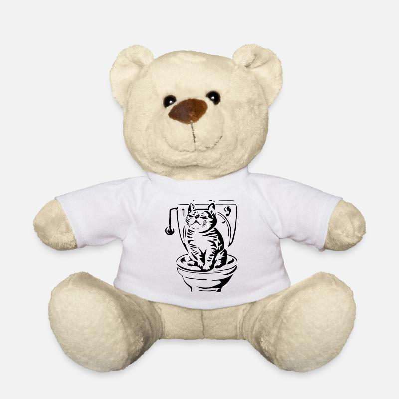Litter box - Teddy Bear - white
