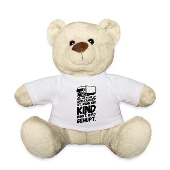LKW Fahrer Truck Lastwagen Hupen II - Teddy - Weiß - Vorne