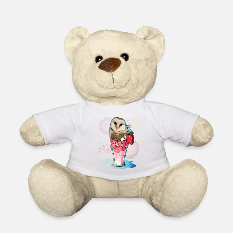 Eule - Teddy - Weiß