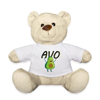 Avocat végétalien végétarien pour les couples Cadeaux partenaires - Nounours - blanc - Devant