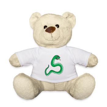Snake - Teddy Bear - white - Front