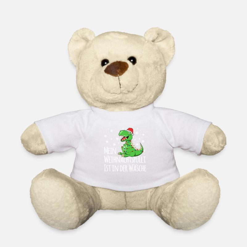 Mein Weihnachtspulli ist in der Wäsche Shirt Ugly - Teddy - Weiß