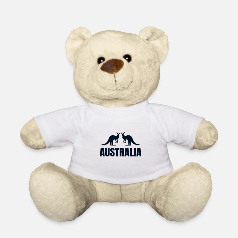 Australia - Teddy Bear - white