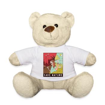 Save Nature (ecology) - Teddy Bear - white - Front