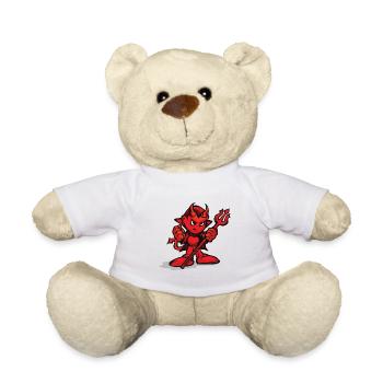 Le petit diable rouge - Nounours - blanc - Devant